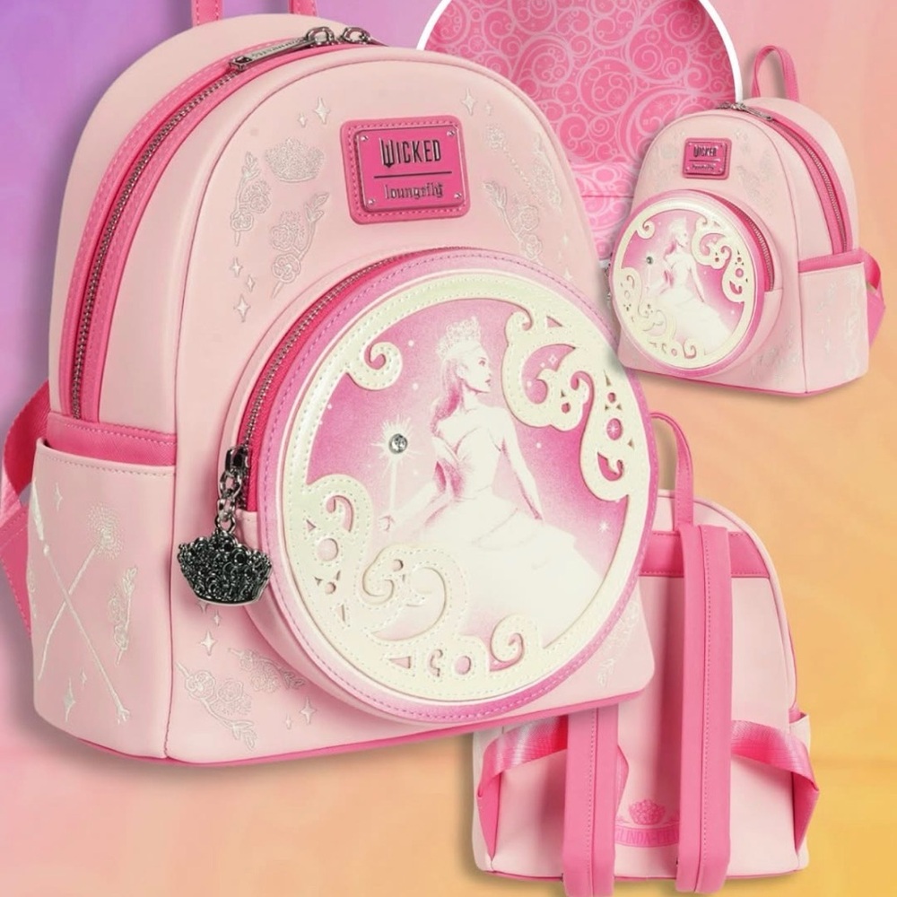 LOUNGEFLY WICKED GLINDA MINI BACKPACK - EE Exclusive